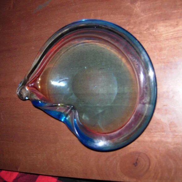 Vintage Murano Italian Glass MCM Console Bowl